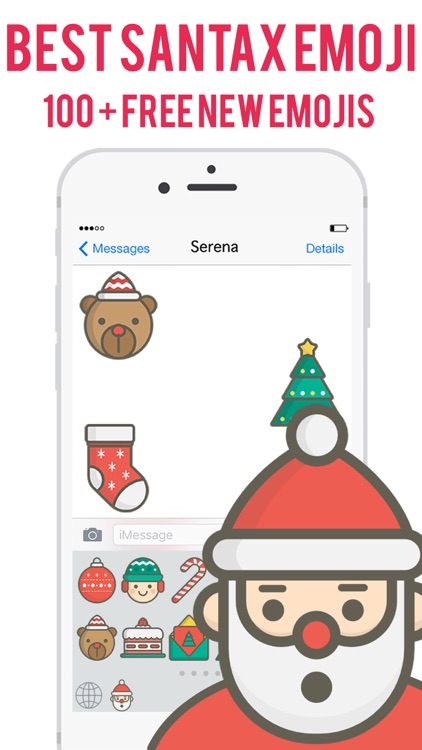Santa Claus Emoji - Christmas Emoji Stickers New