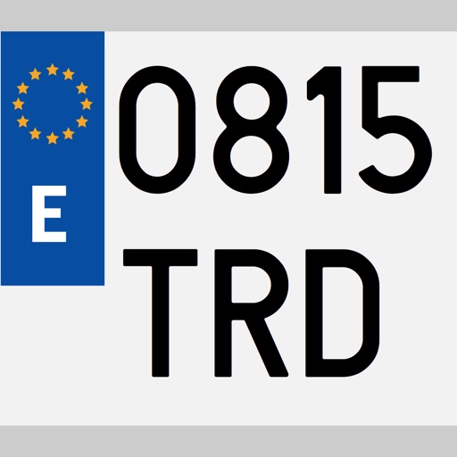 Spanish license plates iOS App