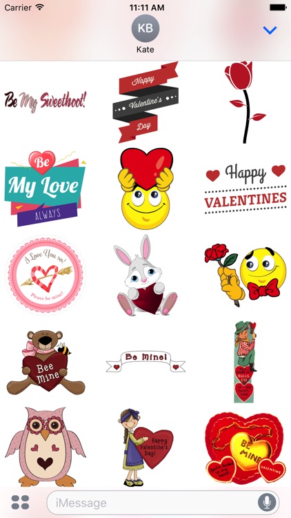 Valentine Stickers #1 for iMessage