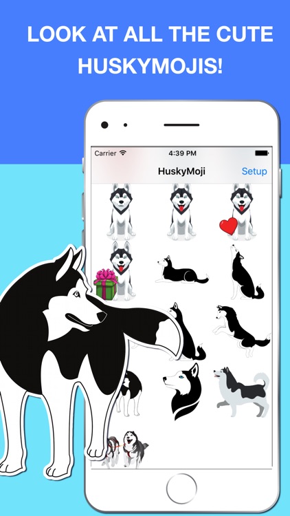 HuskyMoji - Siberian Husky Emoji Keyboard Stickers