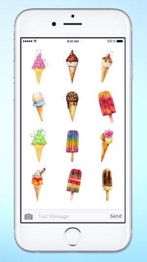 Watercolor Ice Cream Sticker Pack(圖3)-速報App