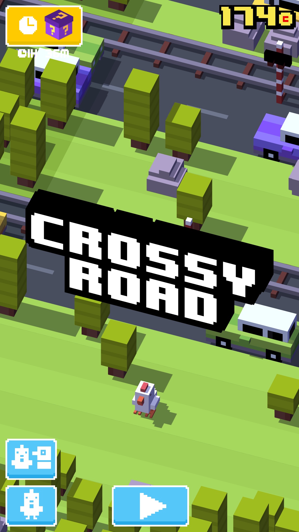 Screenshot do app Crossy Road