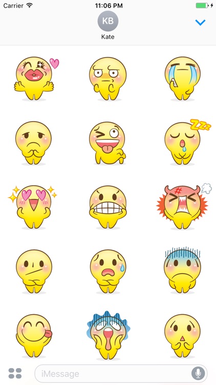 Mr.Powwaw Emoticon Stickers