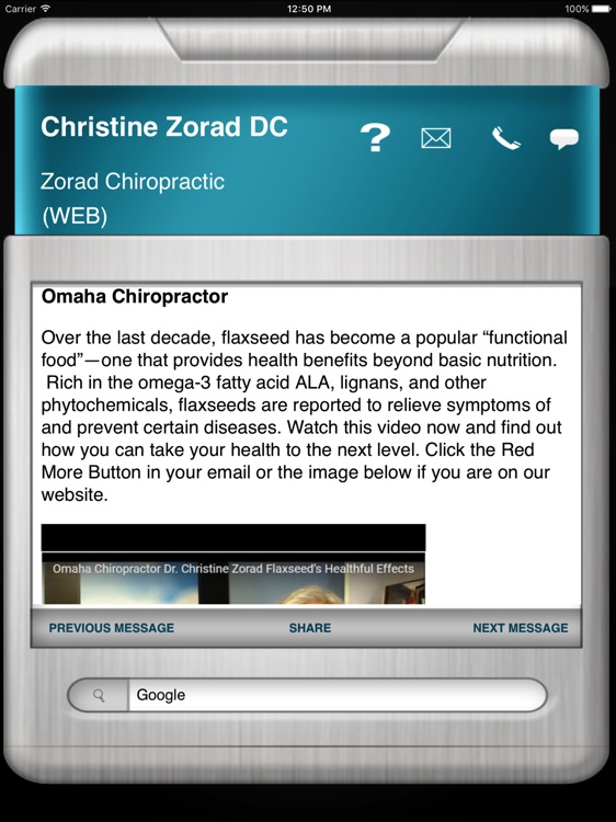 Zorad Chiropractic Wellness Assistant HD