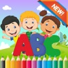 Icon ABC Coloring Book for kids age 1-6 :Cute alphabets