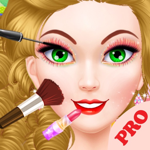 Cute Girl Makeover Salon Icon