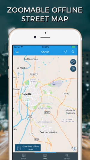 Seville Travel Guide with Offline Street Map(圖4)-速報App