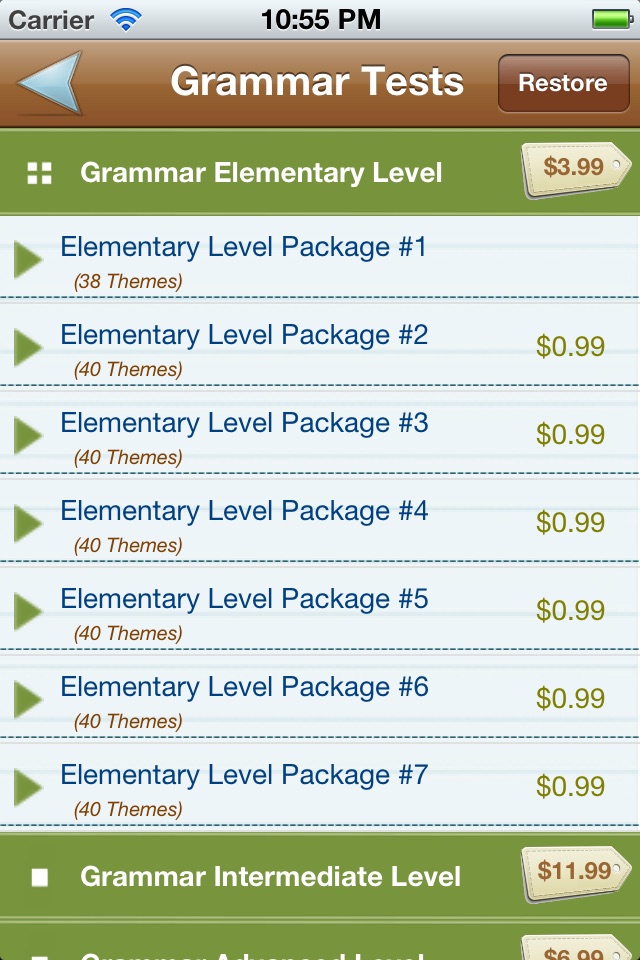 Skill Levels: ESL/EFL Tests screenshot 2