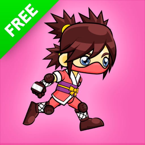 Ninja Girl Runner Icon