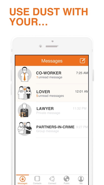 Dust - a safer place to text