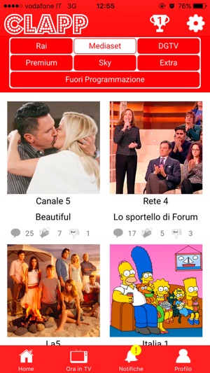 CLAPP - La tv diventa social(圖2)-速報App