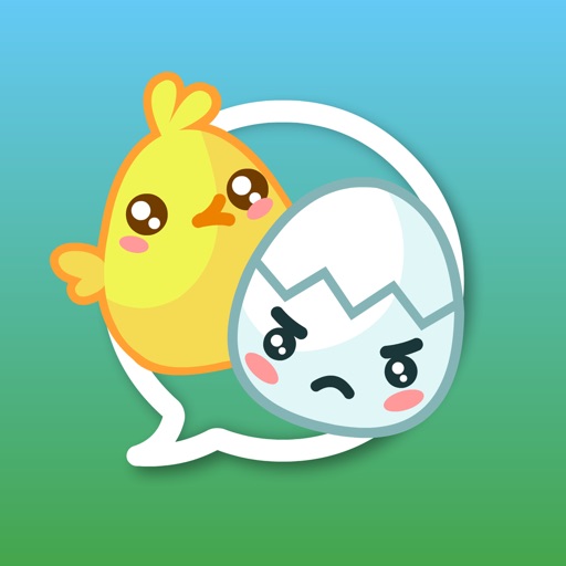 Chick' n' Egg - Cracking Stickers icon