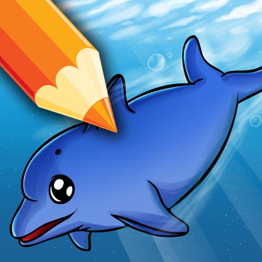 Sea Animal Coloring Book And Porpoise Games Icon