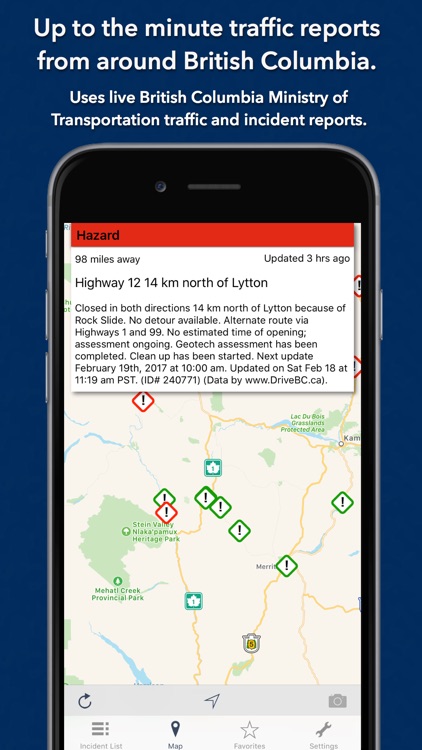 British Columbia Roads - Traffic Reports & Cameras screenshot-0
