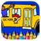 School Bus Coloring Book Game For Kids Edition