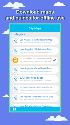 Los Angeles シティマップス - ニューヨークをLAXを MRT,Travel Guideのおすすめ画像1