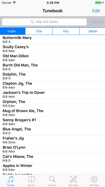 Tunebook for iPad