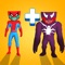 Merge your superheroes to go into battle and get the biggest army on the block with the aim of merging all the superheroes to have enough power to fight against the monster enemies