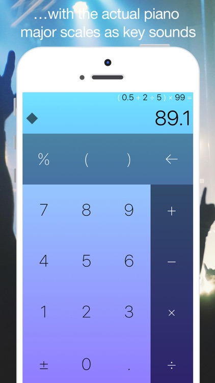 Classicalc Music - piano sound playing calculator