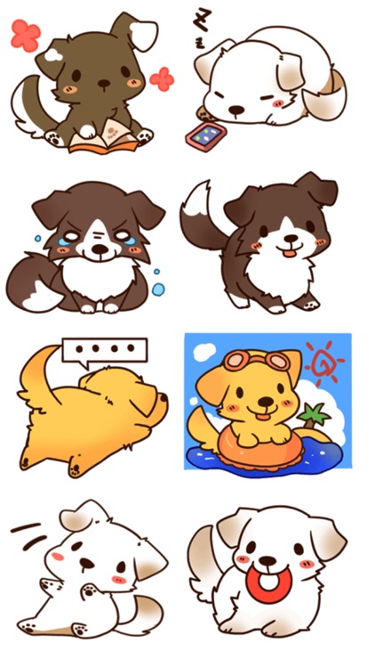 Happy Dogs Stickers