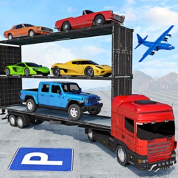 Car Transport Truck Driving