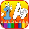 Icon 123 ABC Alphabet Kids Coloring Book Free - Phonics
