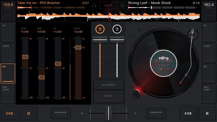edjing Mix:DJ turntable to remix and scratch music