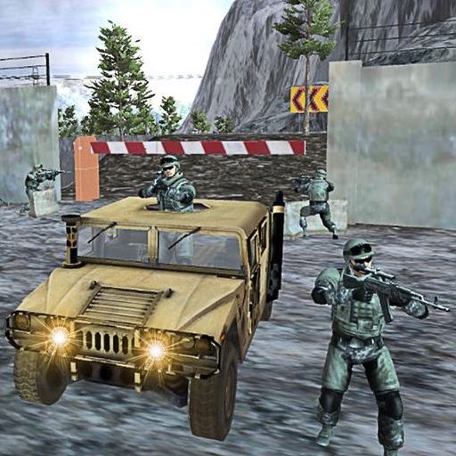 Army Jeep Battlefield Action Drive free iOS App