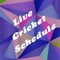 Welcome to cricket scheduler World