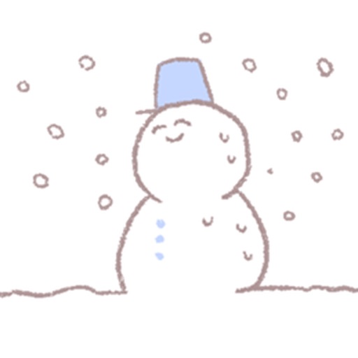 Crayon Snowman Stickers icon