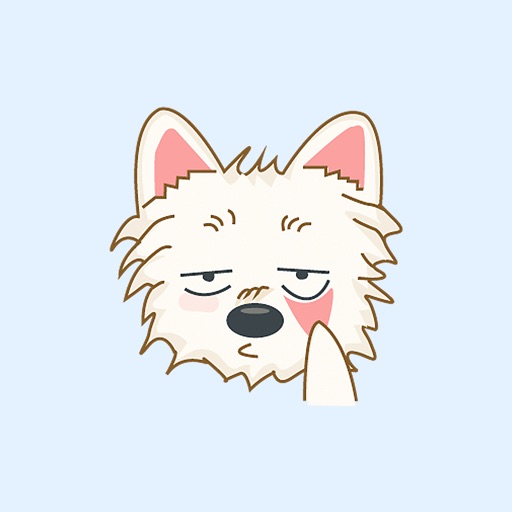 Funny Westie Dog - Stickers for iMessage