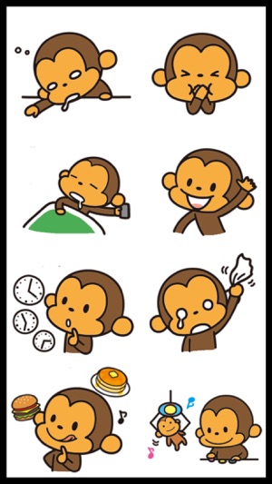 Best Funny Monkey Stickers(圖1)-速報App