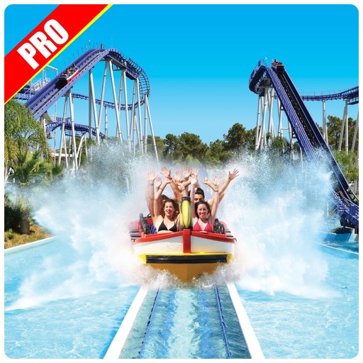 Roller Coaster Water Park Ride Pro Icon