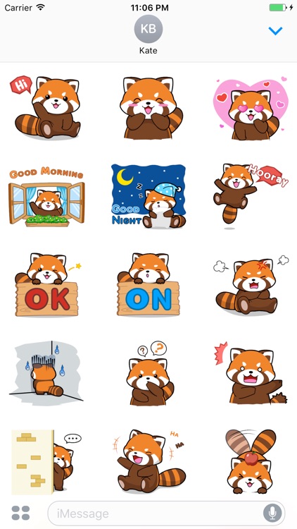 PanPan The Orange Panda Sticker