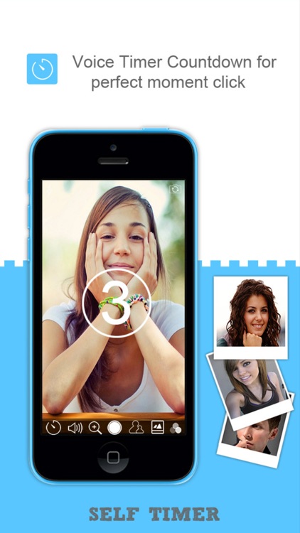 self timer auto Camera with zoom, speech & fx screenshot-3