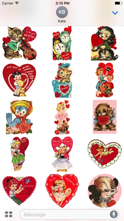 Valentine's Day Stickers - Vintage Edition by Matthew Swack