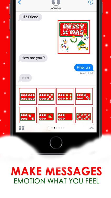 X’mas Domino Countdown Stickers for iMessage