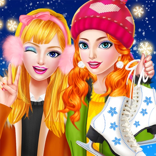 BFF Ice Skating Girls: Winter Fun Makeover Salon iOS App