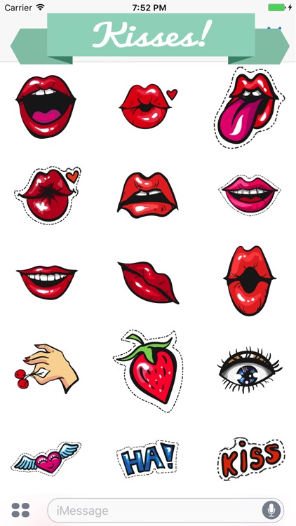 Kisses Stickers for Messaging