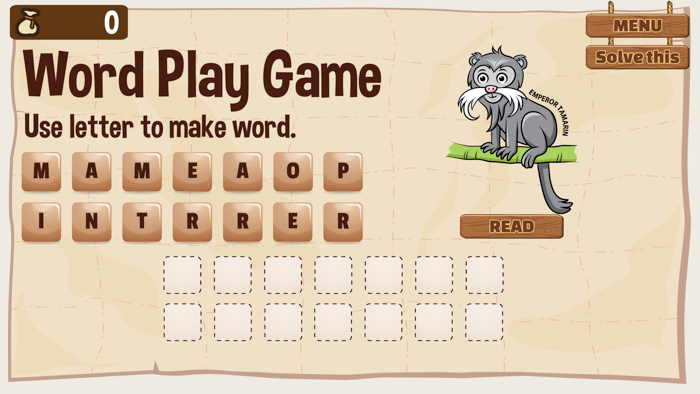 Word Play Amazon Animal