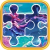 Mermaid jigsaw puzzle games for kids and baby