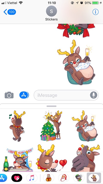 Christmas Mr Deer Sticker 2019