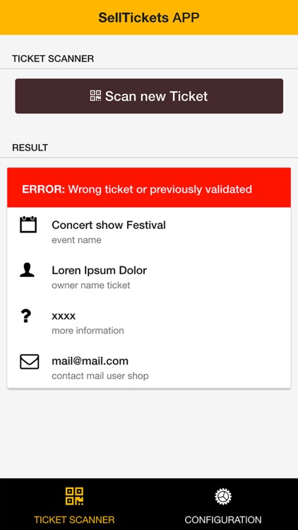 SellTickets APP