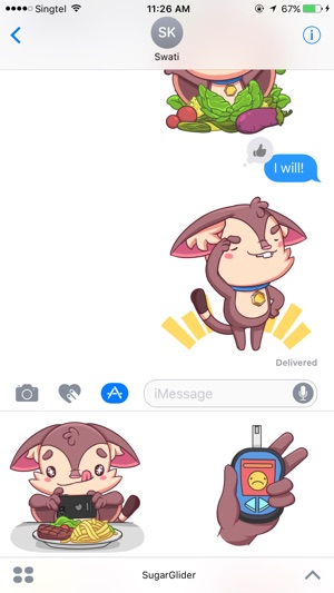 Aldrich the Sugar Glider: Stickers by GlycoLeap(圖3)-速報App