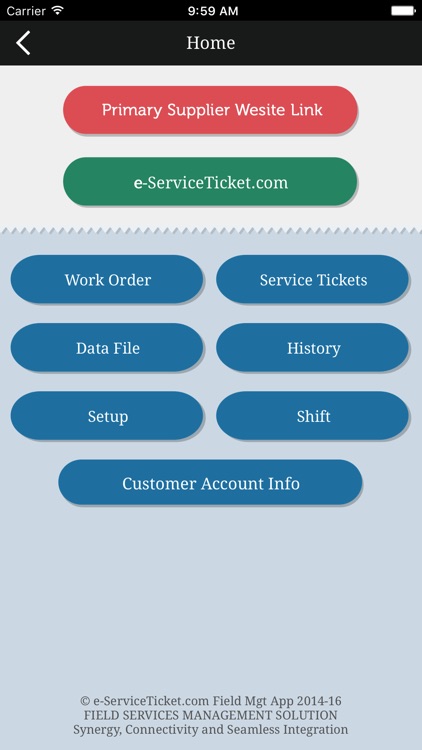 e-Service Ticket, Field-Mgt