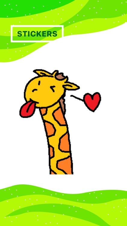 Funny Giraffe Stickers by Design73 for iMessage