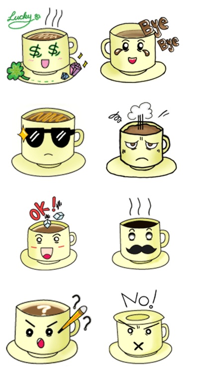 Coffee Cup Stickers