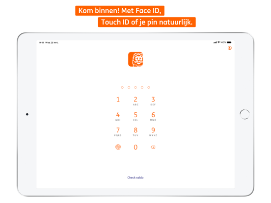 ING Bankieren iPad app afbeelding 1