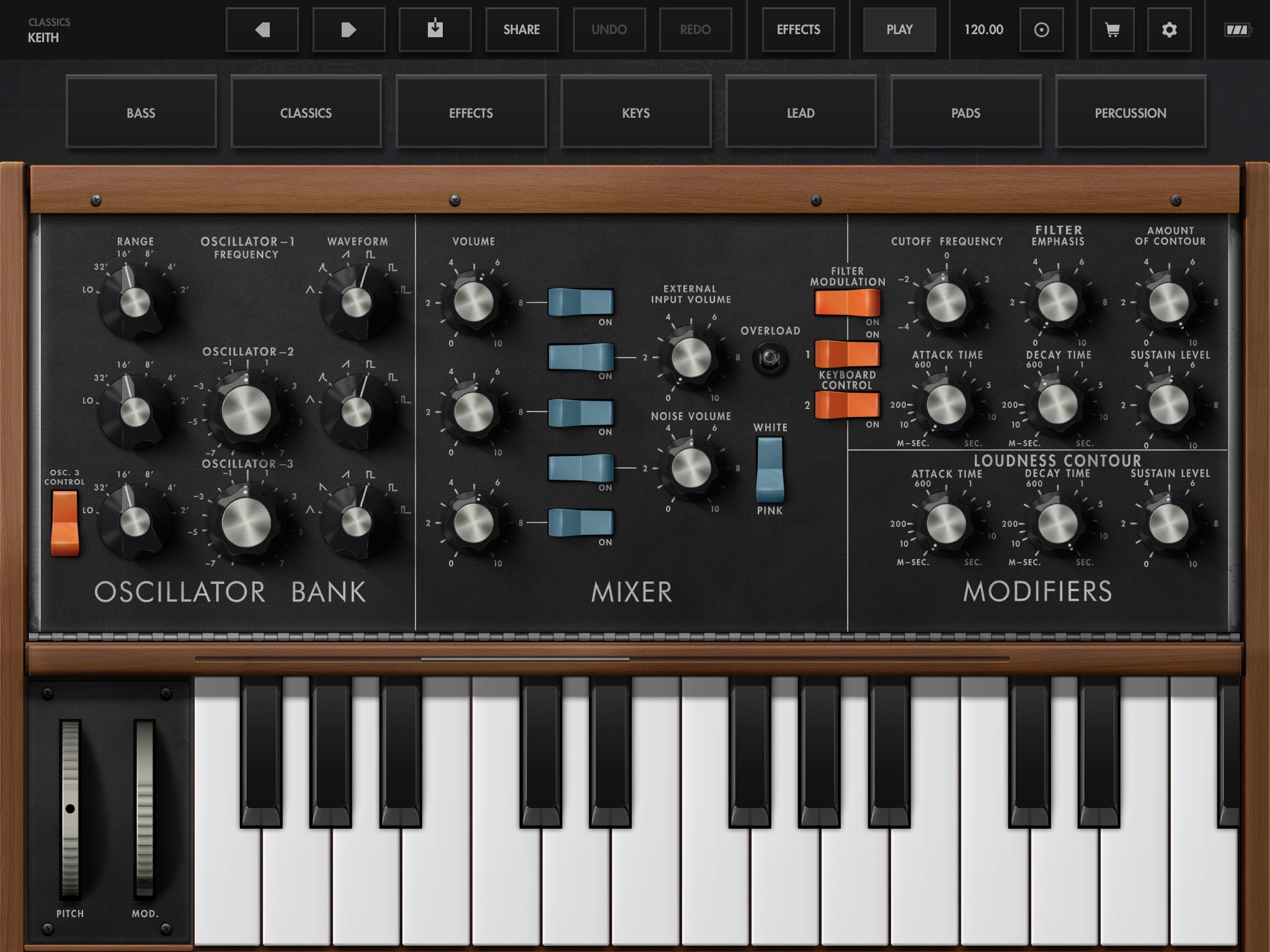 Minimoog Model D Synthesizer screenshot 2