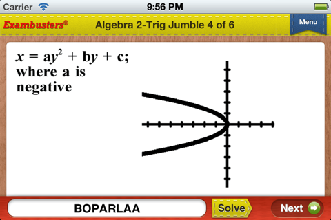 NY Regents Algebra 2-Trig Flashcards Exambusters screenshot 4